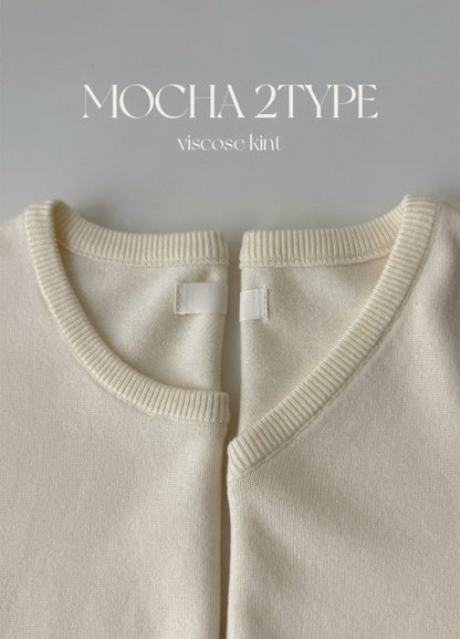 ☀️ [2type] 세미 크롭 니트