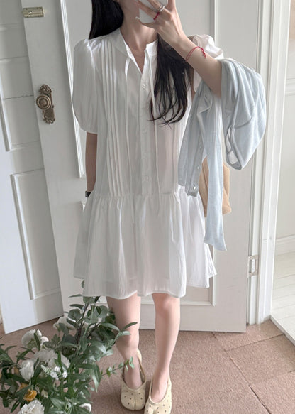 ☀️베리 핀턱 퍼프 미니원피스