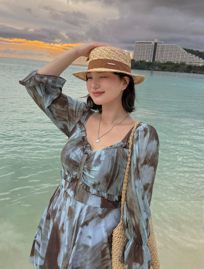 🩱 프렌치 시스루 원피스수영복 [~5XL]
