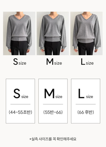 ☀️ [2type] 세미 크롭 니트