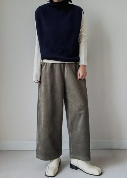 (NEW) 돌돌이 반폴라 니트조끼