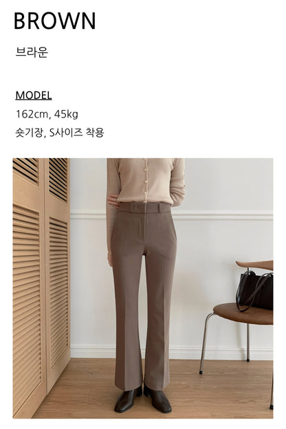 부츠컷 슬랙스 (기모)