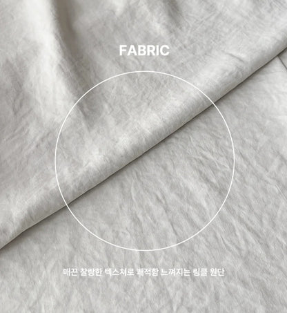 썸머 링클 와이드 밴딩팬츠