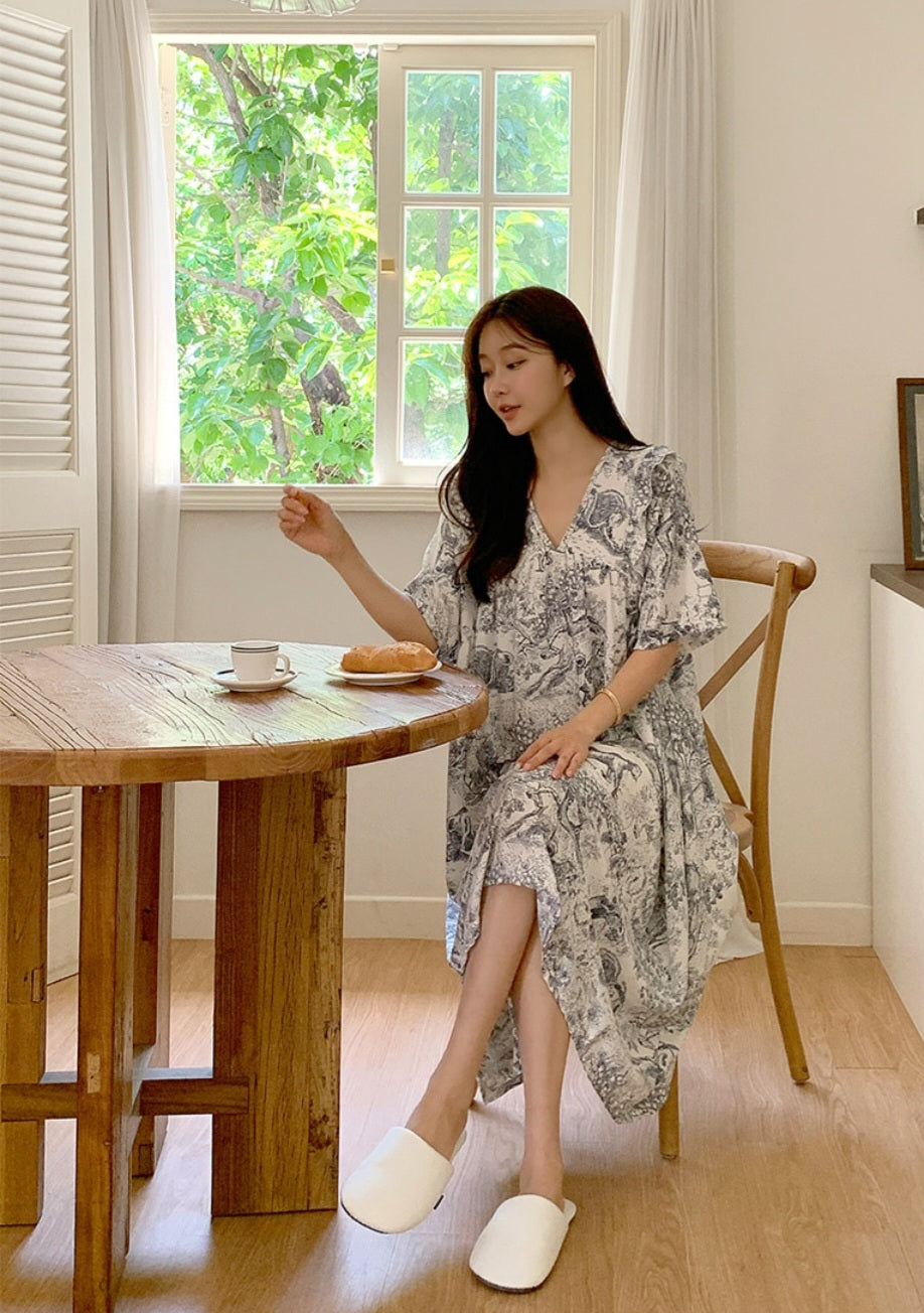 ☀️프릴 홈웨어 반팔 원피스
