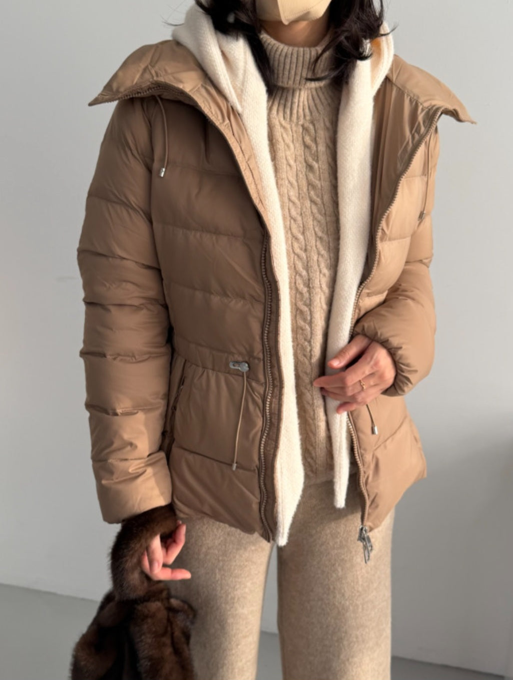 도톰 후드머플러 넥워머 바라클라바