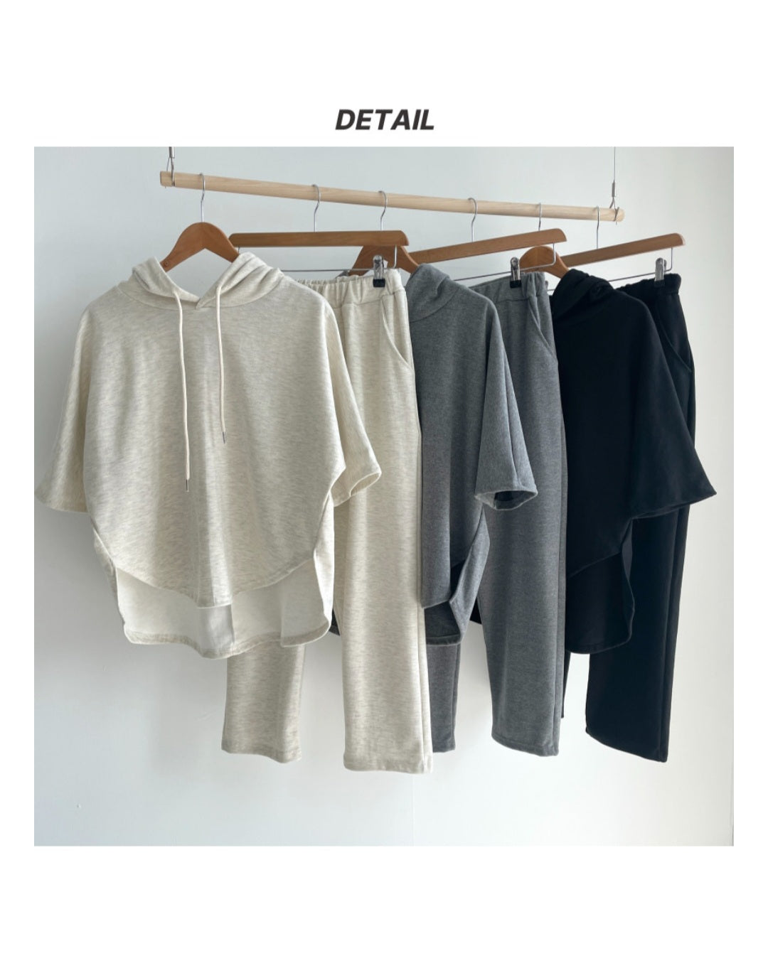 후드반팔 트레이닝 Set