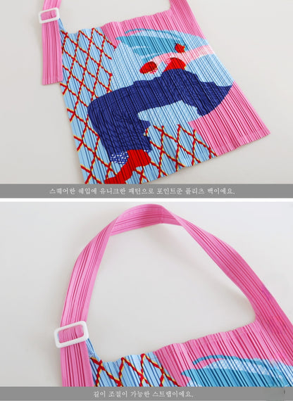 👛 플리츠 숄더백