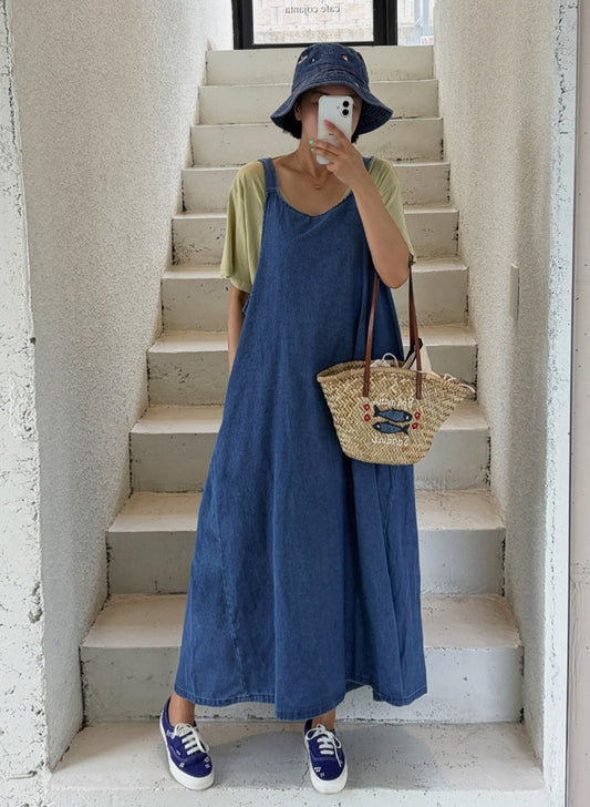 ☀️마쥬 데님 나시원피스