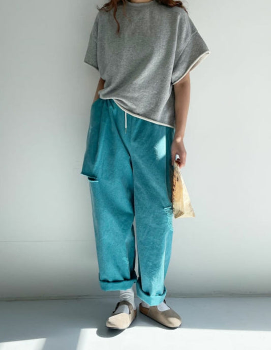 세미크롭 데끼 반팔T