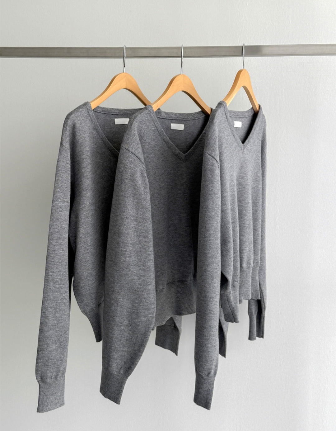 ☀️ [2type] 세미 크롭 니트