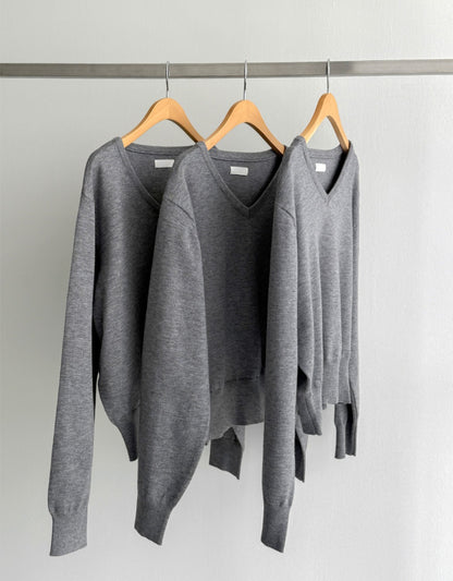 ☀️ [2type] 세미 크롭 니트