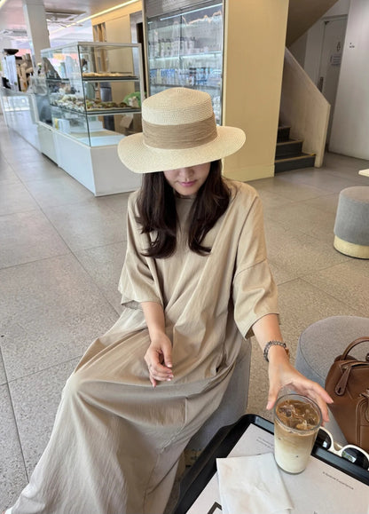 썸머 바스락 라운드 원피스