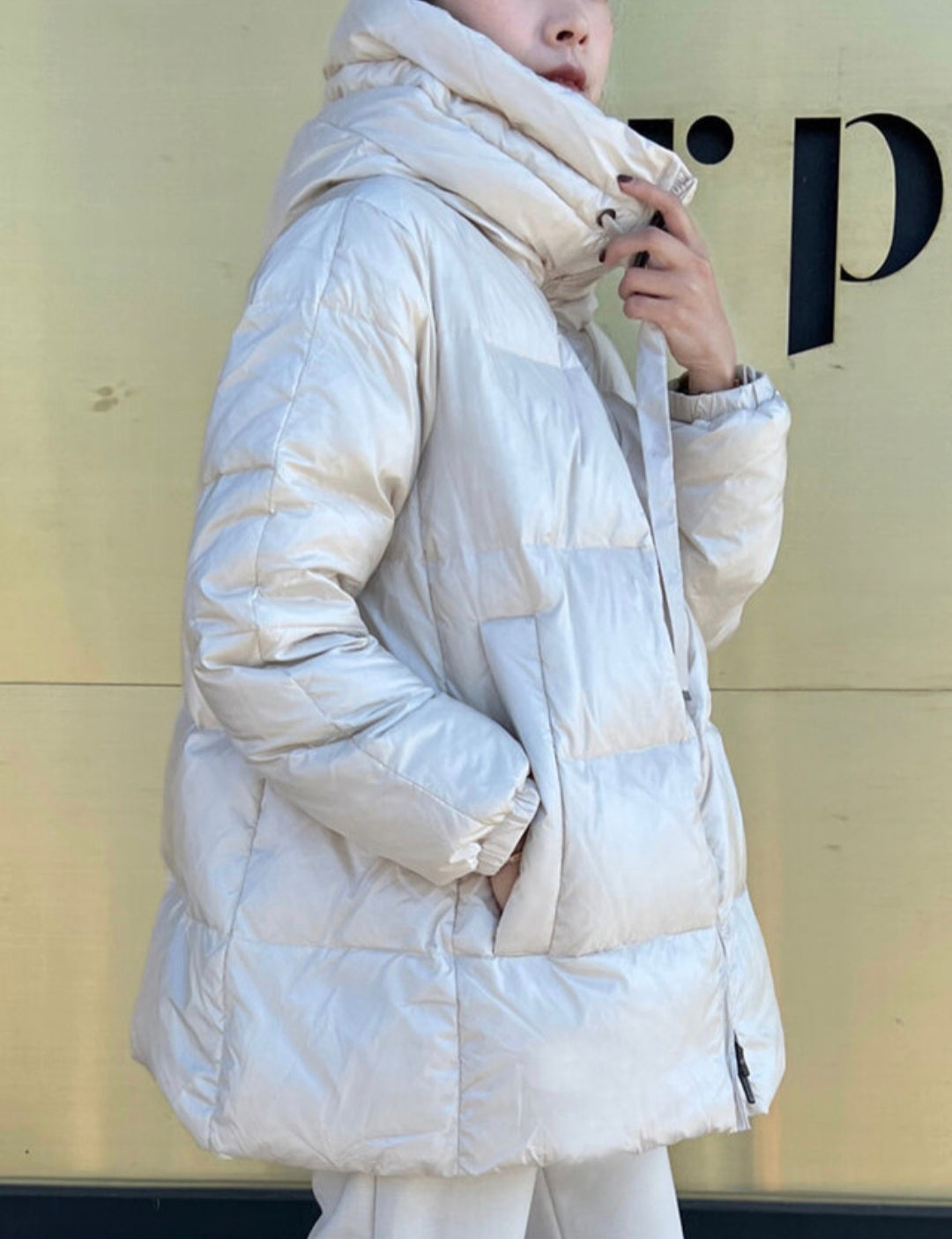 아방 패딩 duck down 100%