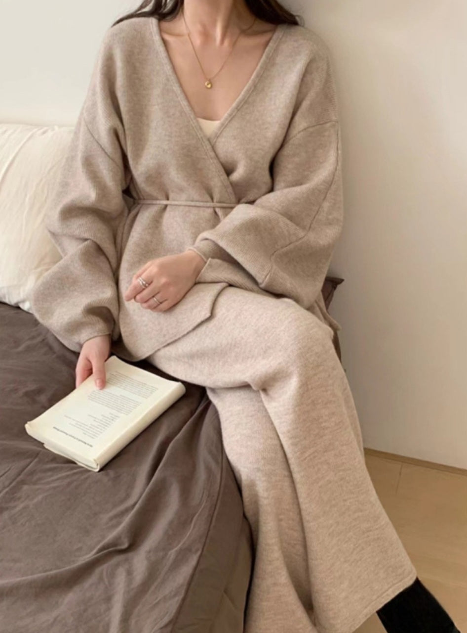 (NEW) 보들니트 벌룬가디건 팬츠 SET