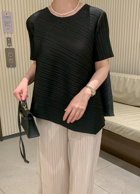 [럭스] 언발 플리츠 블라우스