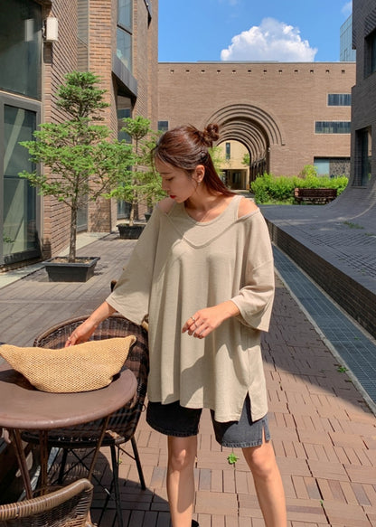 ☀️린넨 나시 레이어드 롱티셔츠