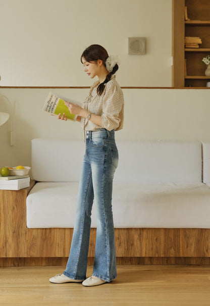 ⏩️ 골반패드 3type 더블버튼 부츠컷데님