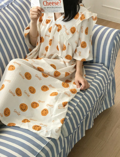 ☀️프릴 홈웨어 반팔 원피스