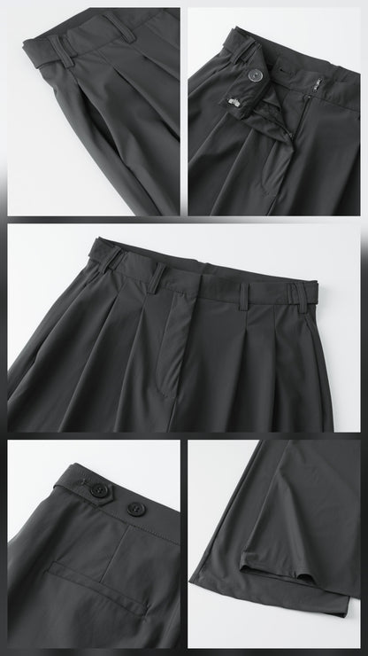 🧊 냉감 투핀턱 와이드 쿨슬랙스 [S-2XL]