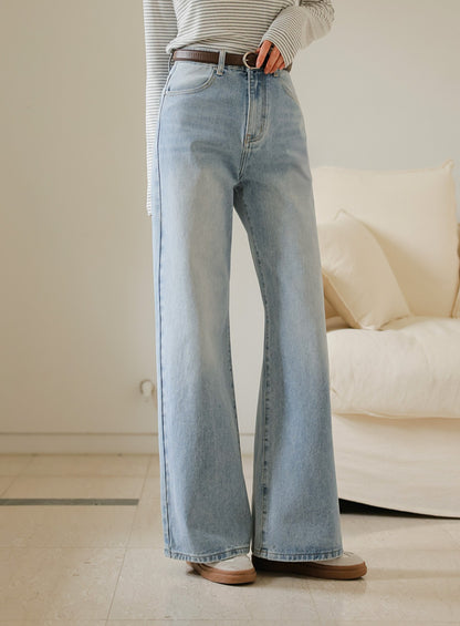 ⏩️ 체형커버 2type 보정핏 와이드부츠컷데님