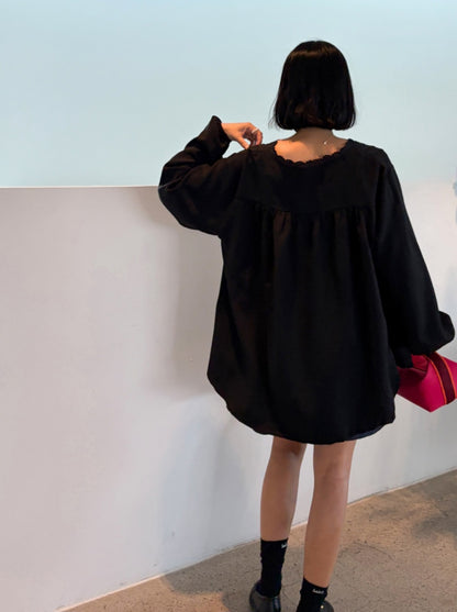 올리비아 핀턱 블라우스