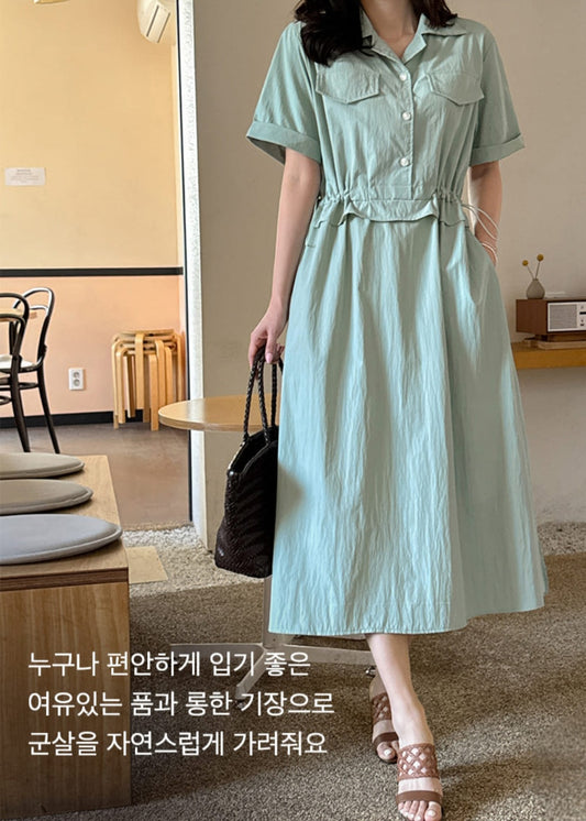 ⭐️스트링 카라 원피스
