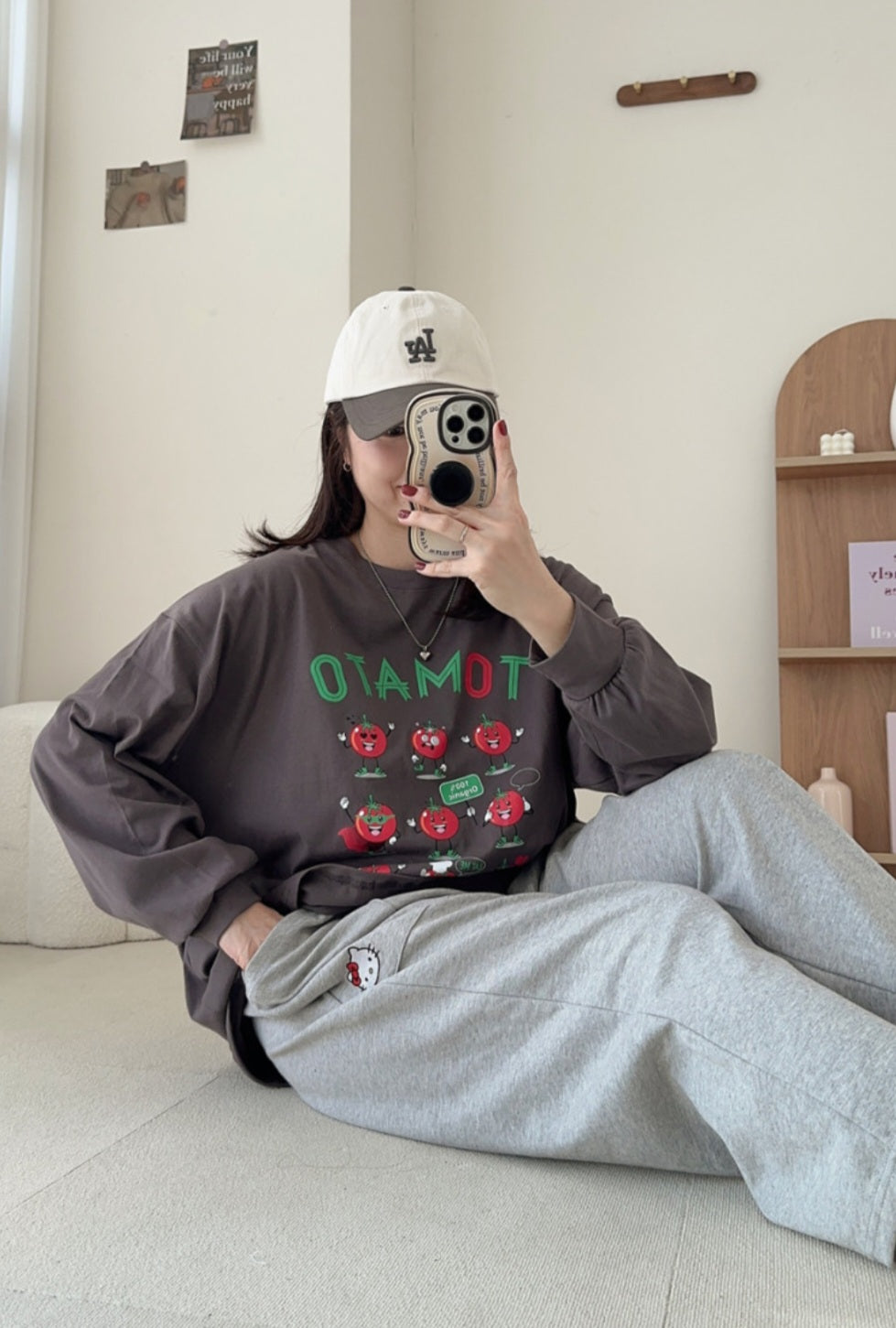 🍂 토마토 프린팅 티셔츠