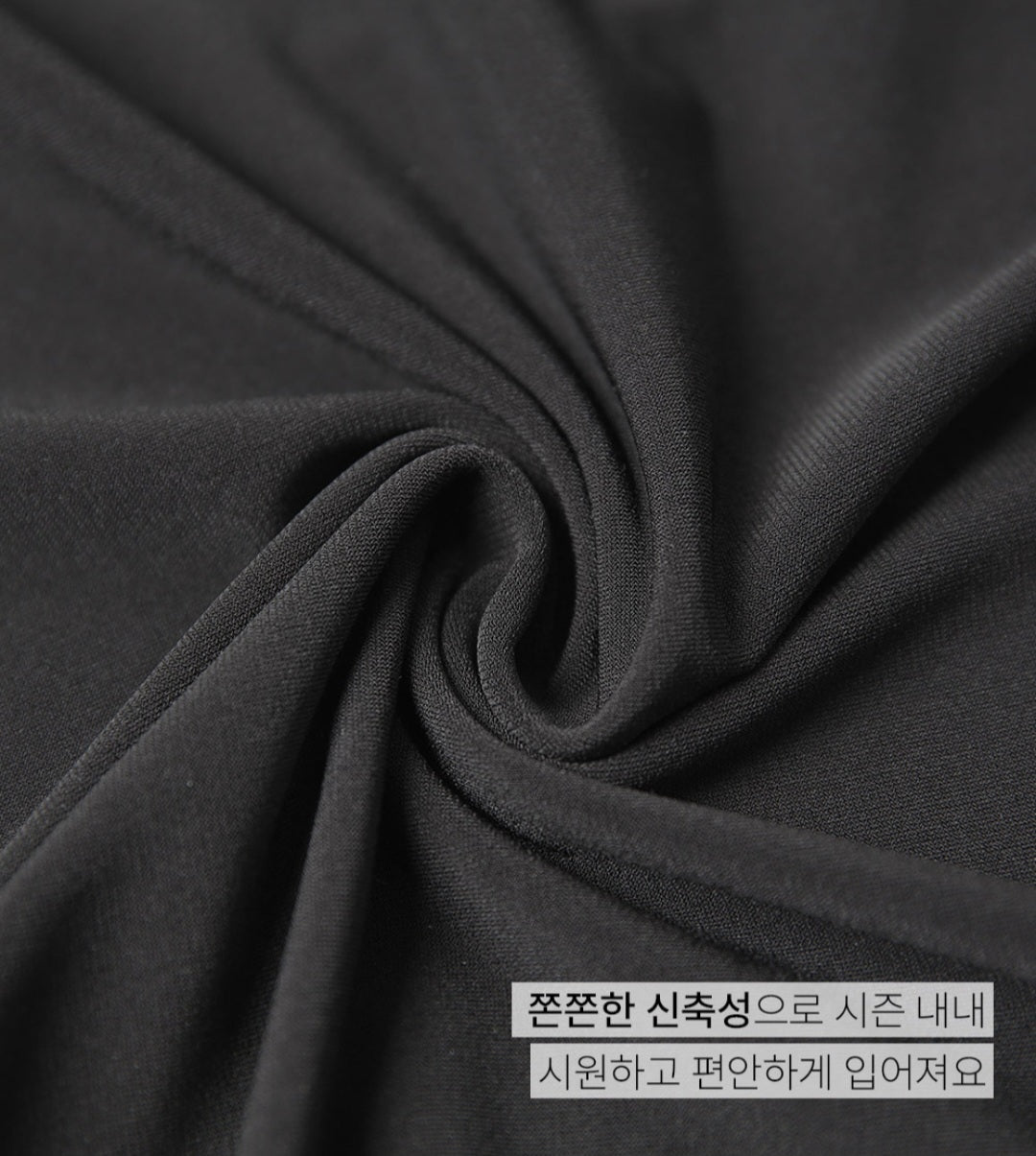 ☀️아이스 스퀘어넥 A라인 원피스 [3단기장]
