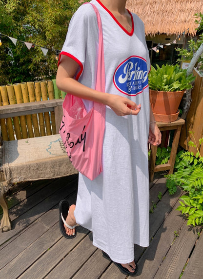 ☀️배색 롱 원피스