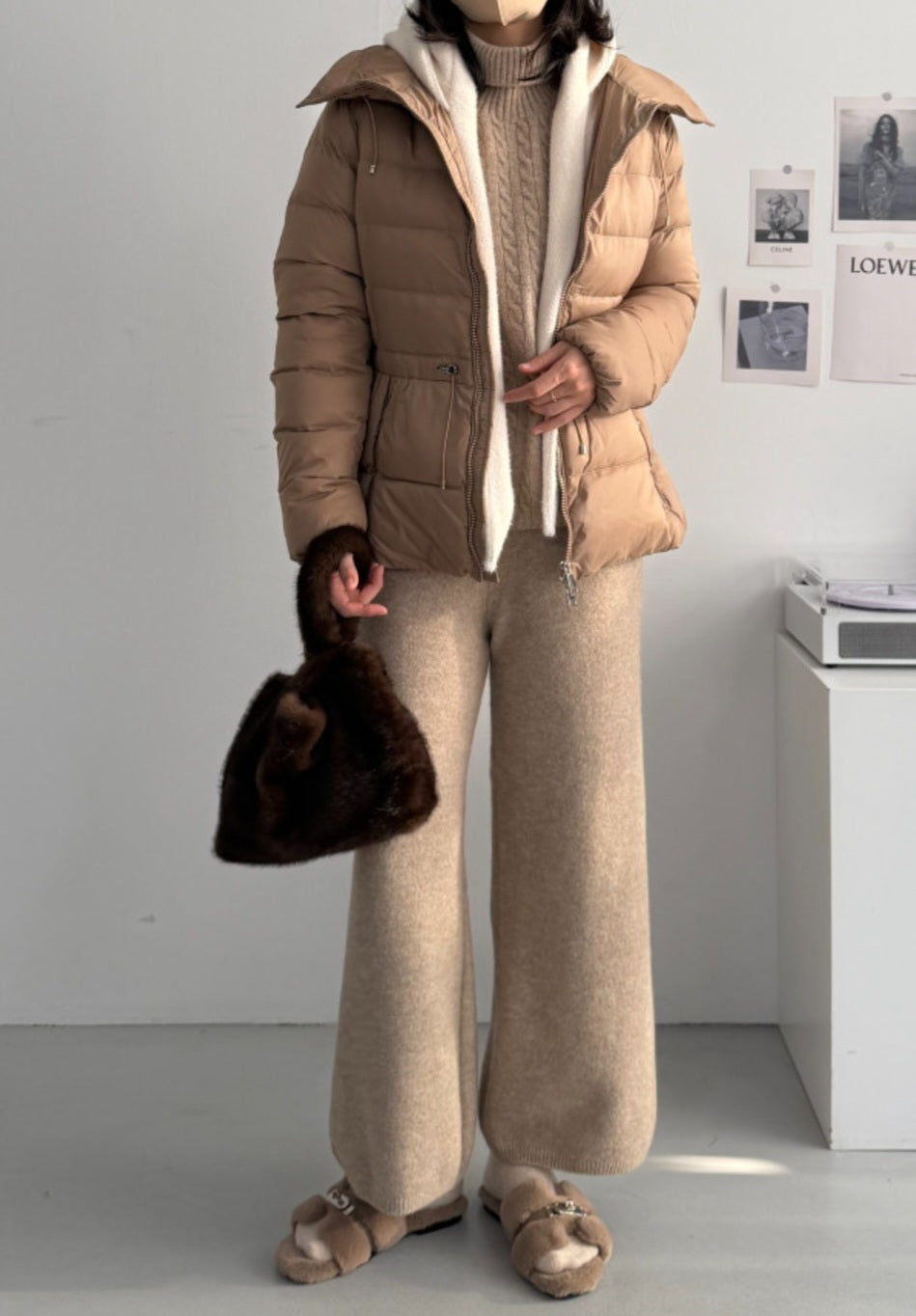도톰 후드머플러 넥워머 바라클라바