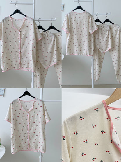 ⏩️ [기획상품] 꿀잠 지지미 홈웨어 잠옷 3pcs