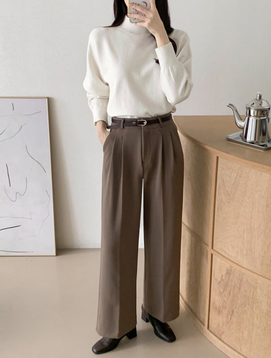 와이드 슬랙스 (기모)