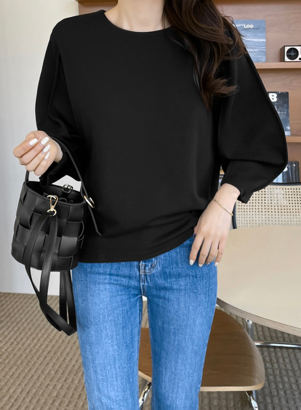 찰랑 퍼프 티셔츠