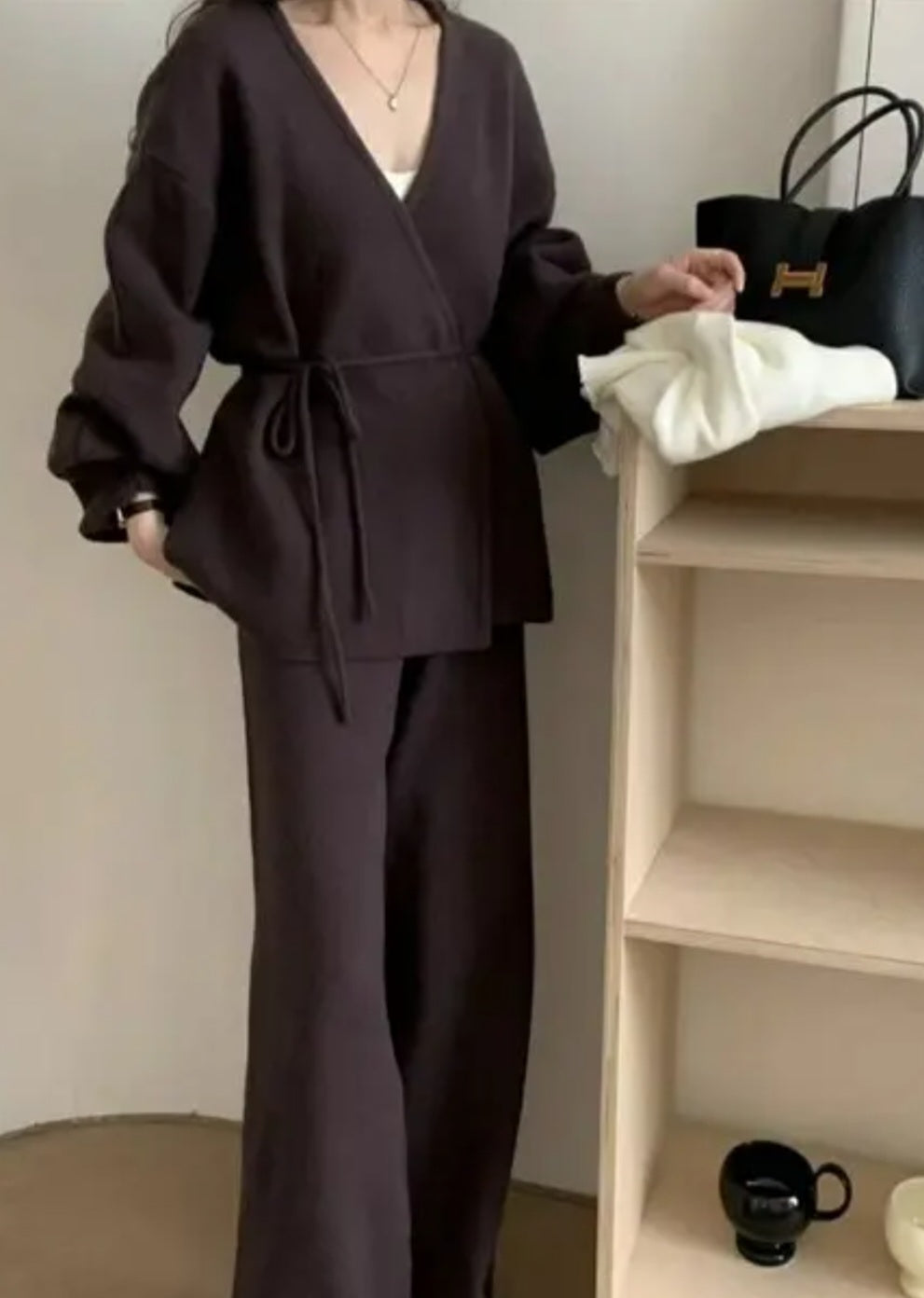 (NEW) 보들니트 벌룬가디건 팬츠 SET