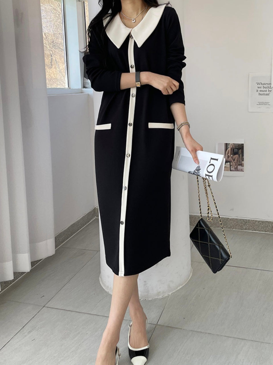 ⏩️ 카라 원피스 [L-2XL]