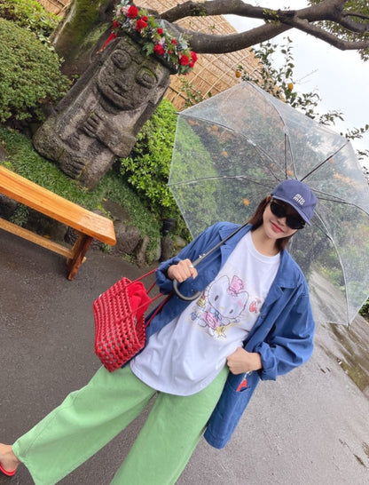 ☀️해피키티 박시 티셔츠
