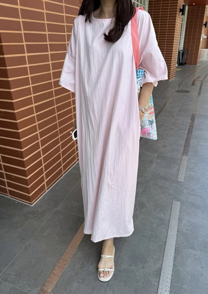 썸머 바스락 라운드 원피스