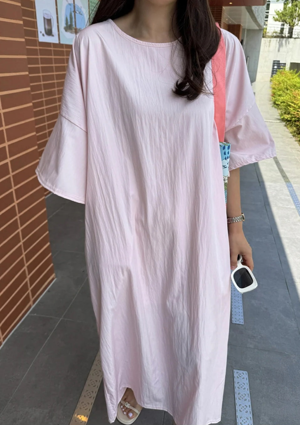 썸머 바스락 라운드 원피스