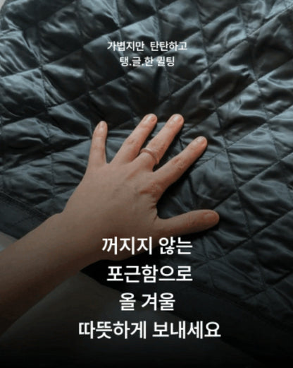 누빔 레이어드 원피스