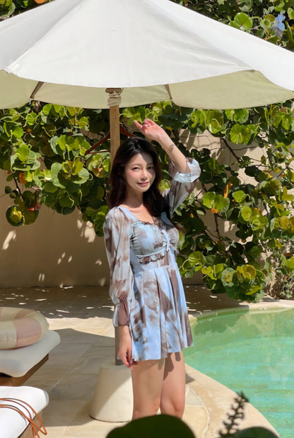 🩱 프렌치 시스루 원피스수영복 [~5XL]