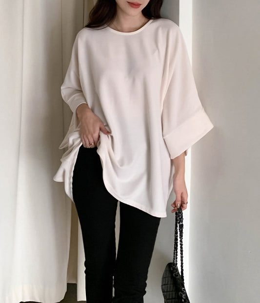 가오리핏 베이직 티셔츠