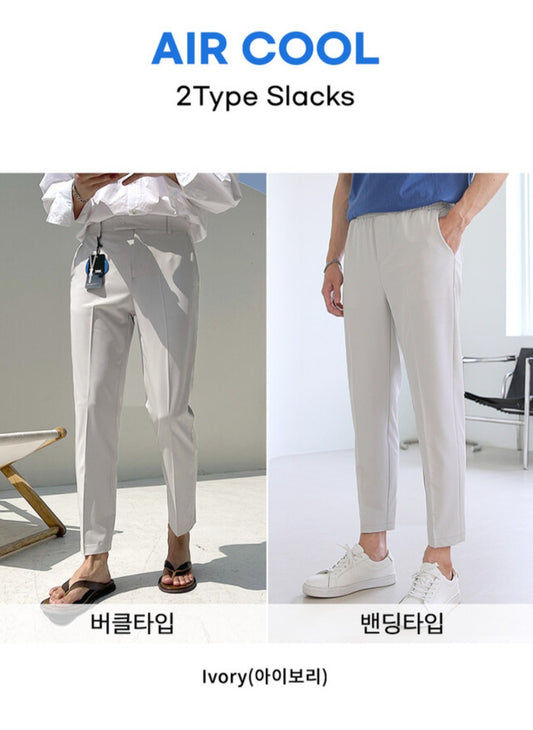😎Man 냉동 에어쿨 슬랙스 [2TYPE]