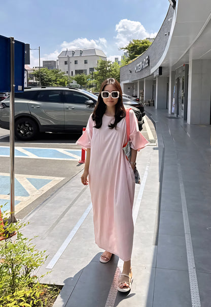 썸머 바스락 라운드 원피스