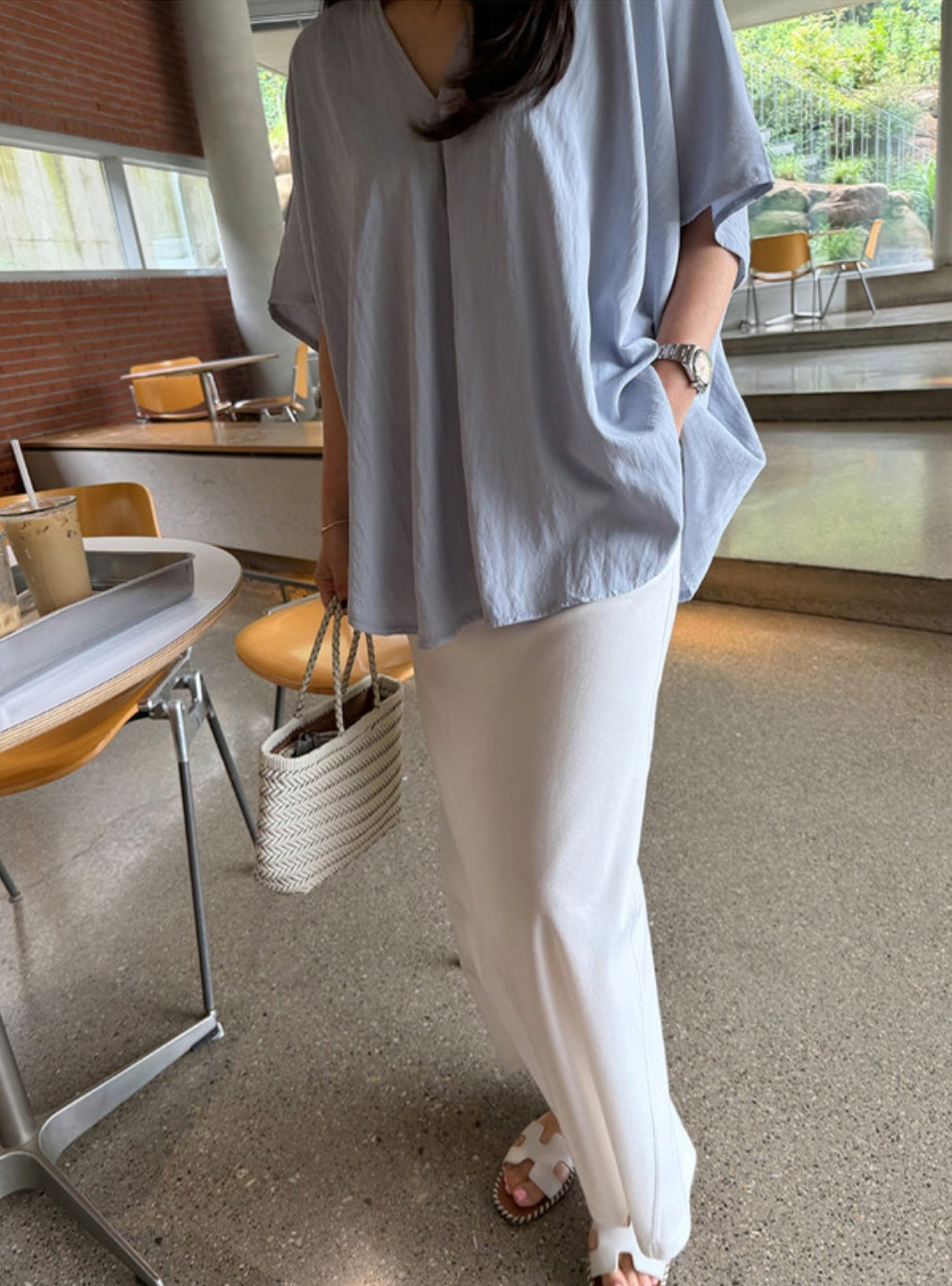 ☀️키엘 루즈핏 블라우스