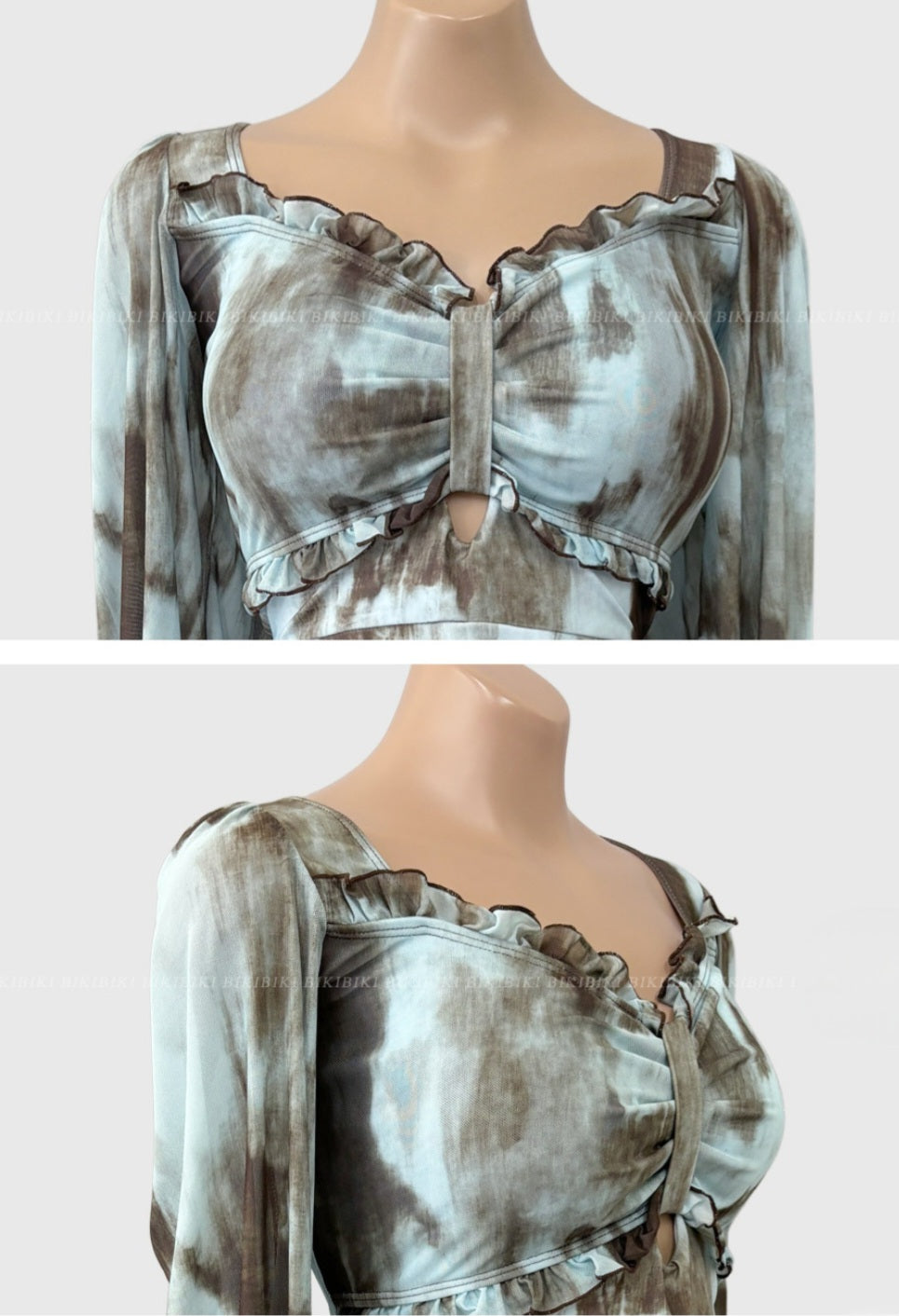 🩱 프렌치 시스루 원피스수영복 [~5XL]
