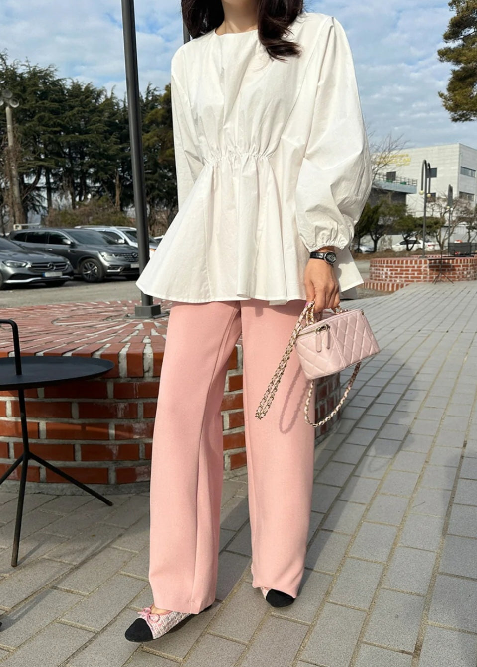 플레어 블라우스