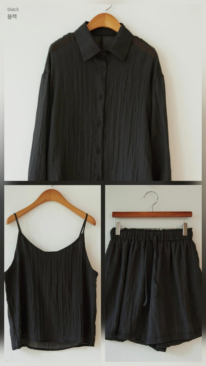 트리플 워싱 썸머 셋업 (3pcs)