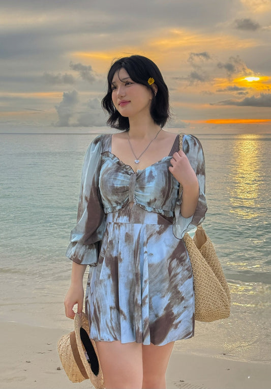 🩱 프렌치 시스루 원피스수영복 [~5XL]