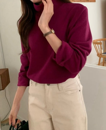 테일 루즈핏 목폴라