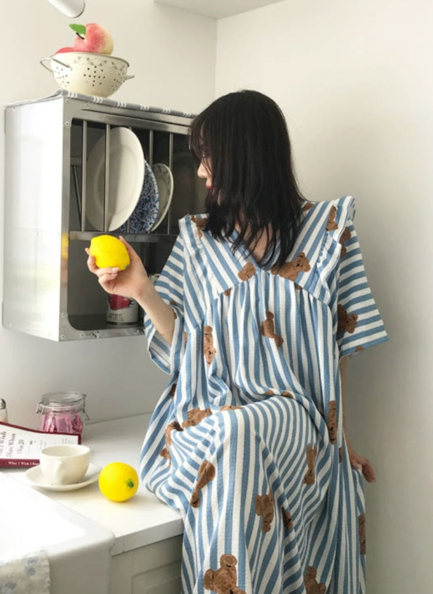 ☀️프릴 홈웨어 반팔 원피스